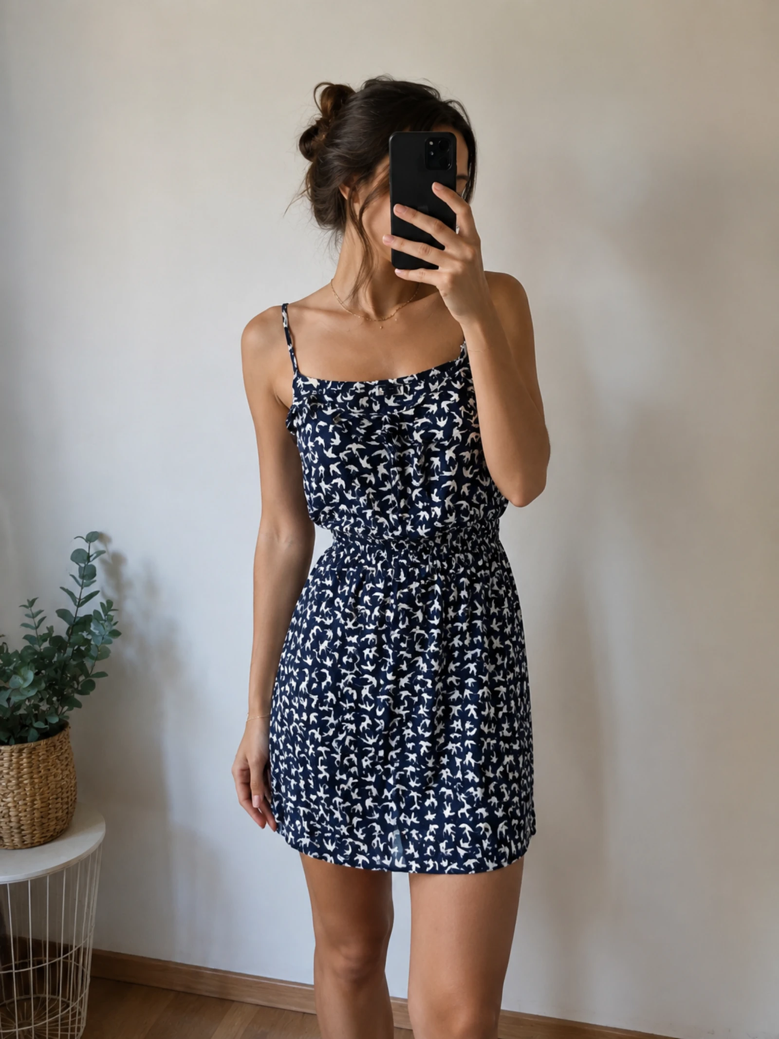 👒PIMKIE TALLA 34 vestido con tirantes ajustables azul marino y blanco como nuevo – photo 2